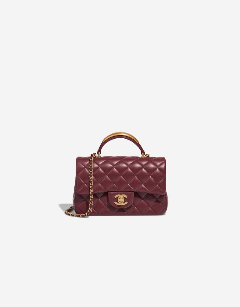 Chanel Timeless Mini Rectangular Lamb Dark Red | SACLÀB