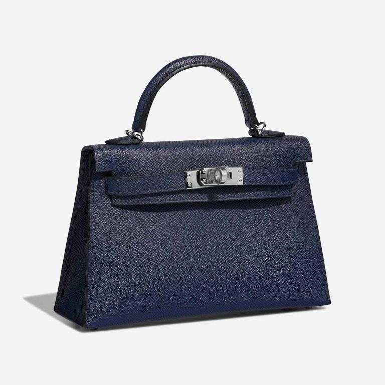 Hermès Kelly Mini Navy Side Front  | Sell your designer bag on Saclab.com