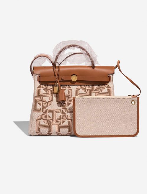 Hermès Herbag 31 Fauve-Ecru-Beige Front  | Sell your designer bag on Saclab.com