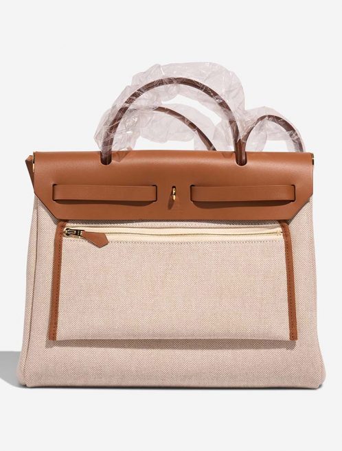 Hermès Herbag 31 Fauve-Ecru-Beige Back  | Sell your designer bag on Saclab.com
