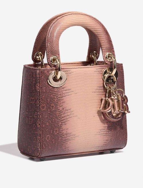 Dior Lady Mini Mauve-Purple Side Front  | Sell your designer bag on Saclab.com
