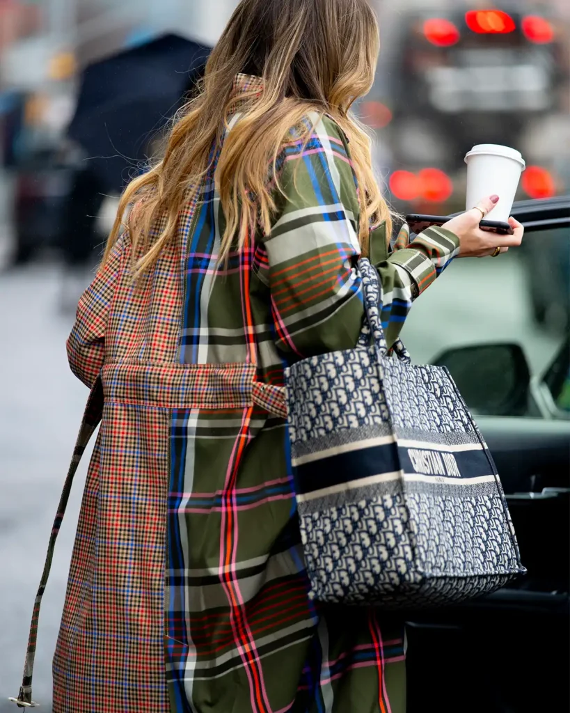 A Dior Book Tote with Oblique pattern. Image: Launchmetrics Spotlight