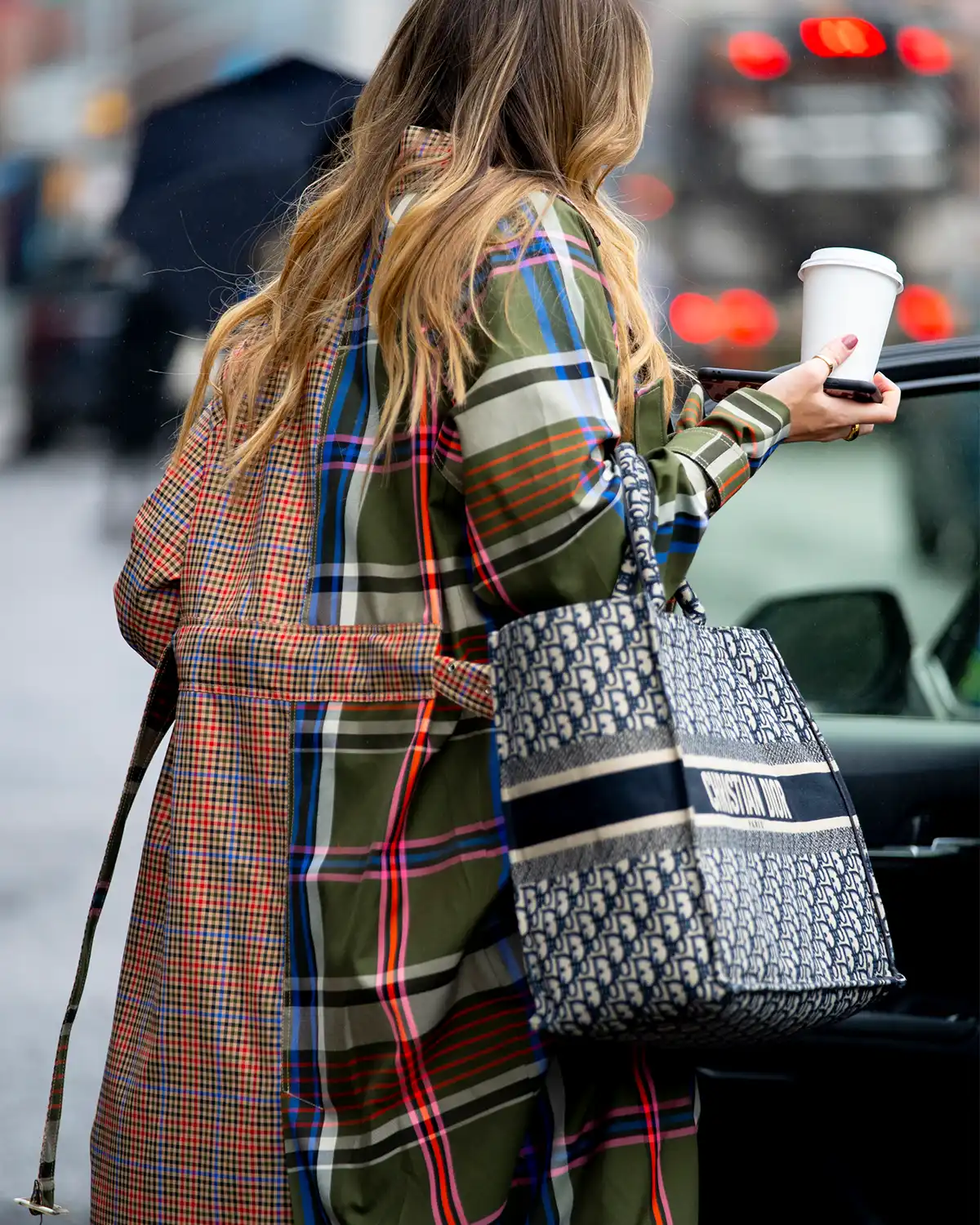 A Dior Book Tote with Oblique pattern. Image: Launchmetrics Spotlight
