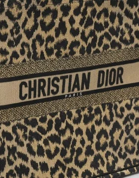 Book Tote in Leopard pattern, sold on saclab.com