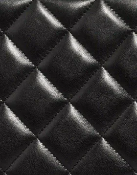 Example of Diamond stitching on a Timeless Maxi in Lamb Black