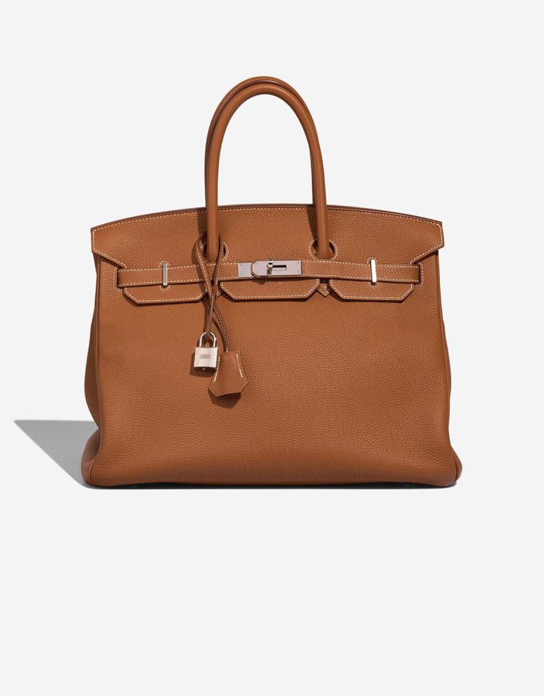 Hermès Birkin 35 Togo Gold Front | Sell your designer bag