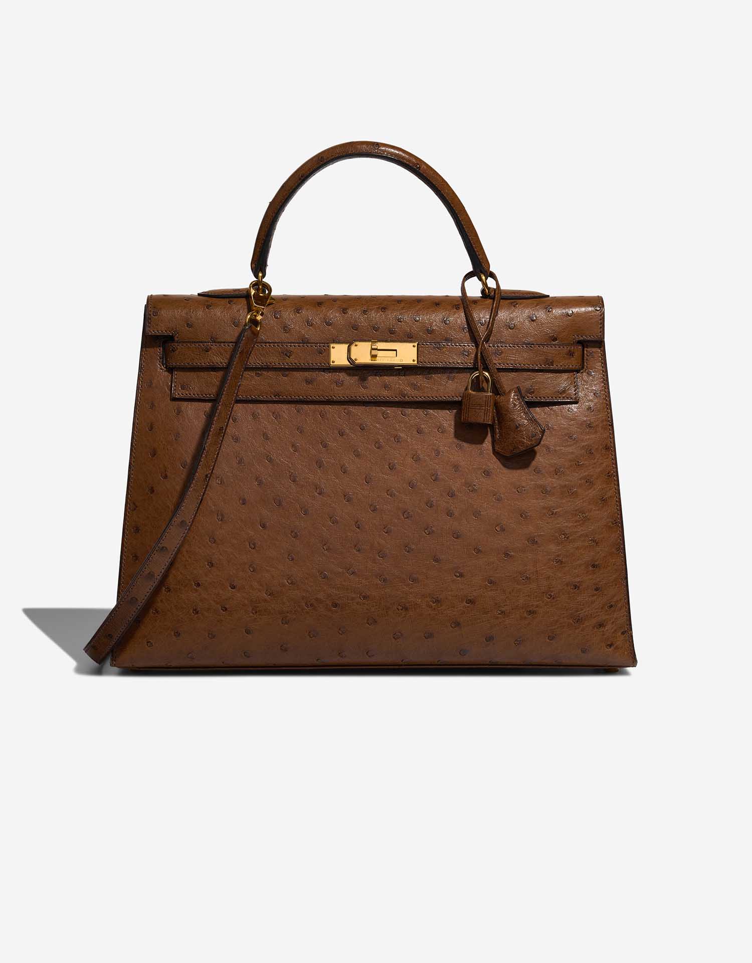 Hermès Kelly 35 Ostrich Tabac Camel | SACLÀB