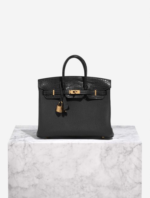 Hermès Birkin 25 Black Front  | Sell your designer bag on Saclab.com