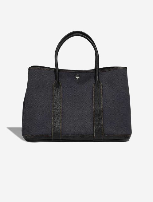 Hermès Garden Party 36 Toile / Négonda Denim Foncé / Black Front | Sell your designer bag
