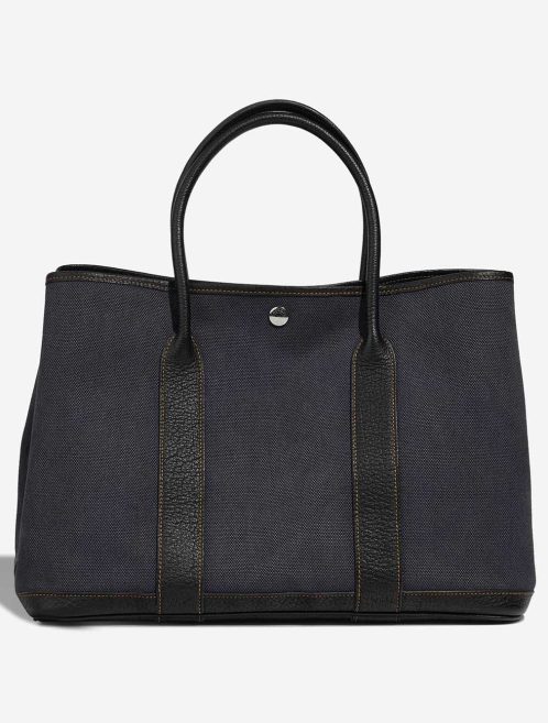 Hermès Garden Party 36 Toile / Négonda Denim Foncé / Black Front | Sell your designer bag