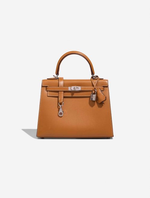 Hermès Kelly 25 SableNaturel Front  | Sell your designer bag on Saclab.com