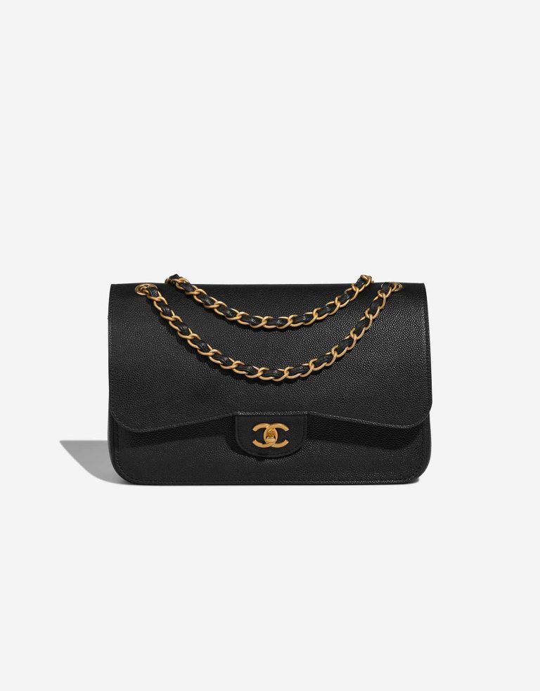 Pre-owned Chanel bag Timeless Jumbo Caviar Black Black | Sell your designer bag on Saclab.com
