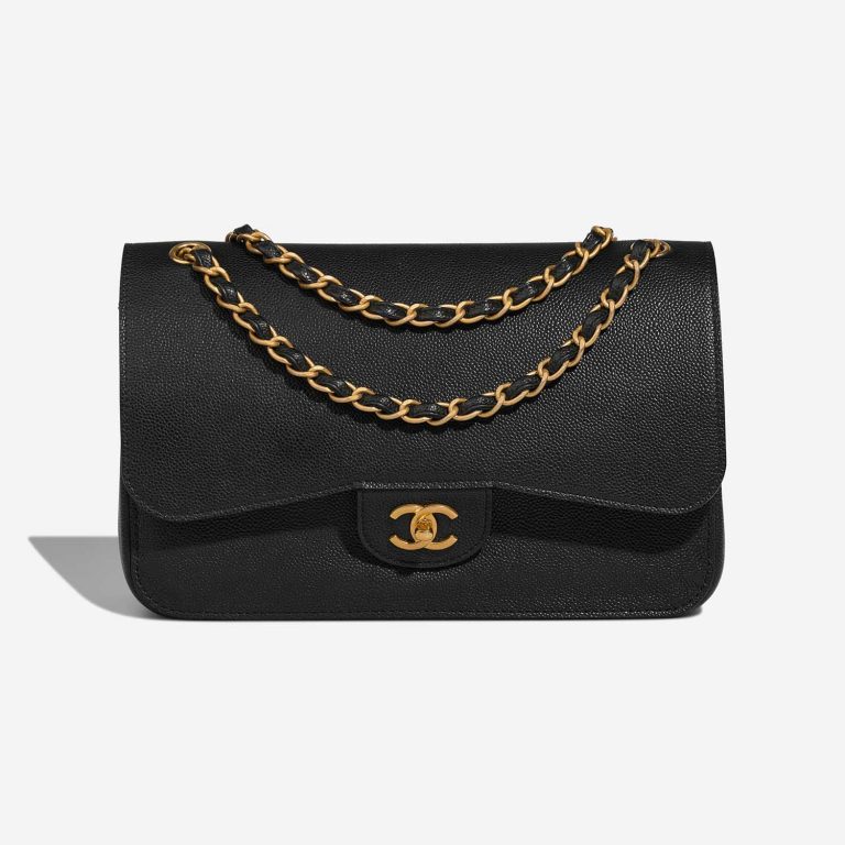Chanel Timeless Jumbo Black Front  S | Sell your designer bag on Saclab.com