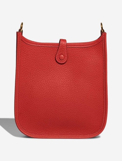 Hermès Evelyne 16 RougeVermillon-RougeVif Back  | Sell your designer bag on Saclab.com