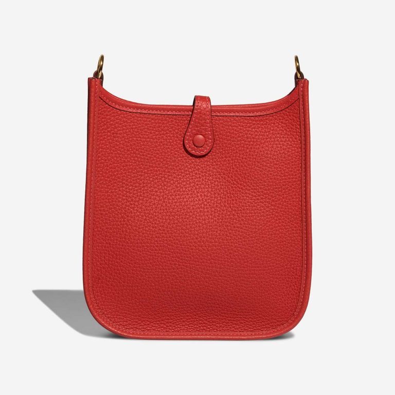 Hermès Evelyne 16 RougeVermillon-RougeVif Back  | Sell your designer bag on Saclab.com