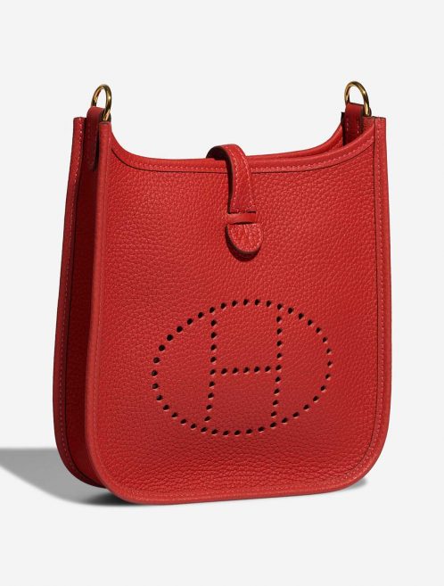 Hermès Evelyne 16 RougeVermillon-RougeVif Side Front  | Sell your designer bag on Saclab.com