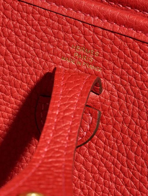 Hermès Evelyne 16 RougeVermillon-RougeVif Logo  | Sell your designer bag on Saclab.com