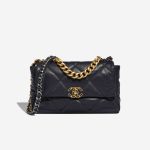 Chanel 19 Large DarkBlue Front  | Sell your designer bag on Saclab.com