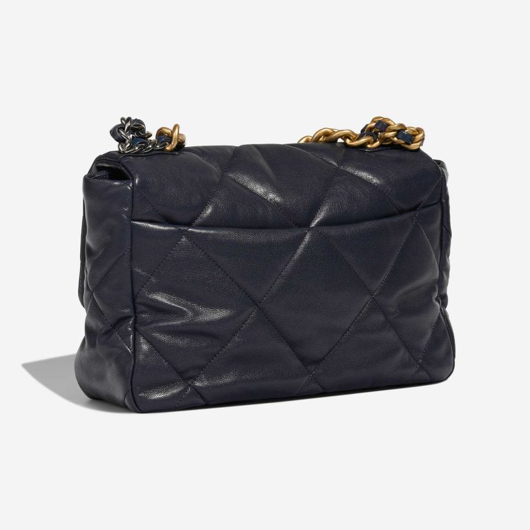 Chanel 19 Large DarkBlue Side Back | Sell your designer bag on Saclab.com