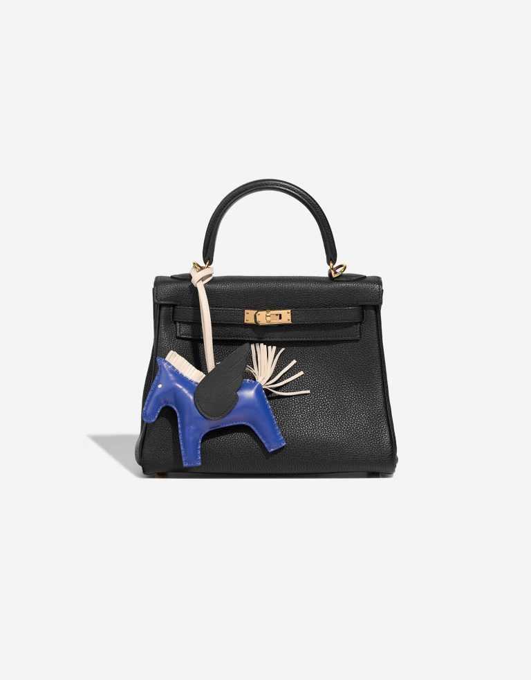 Hermès Rodeo Pegasus MM BluedeFrance-Black-Craie Closing System  | Sell your designer bag on Saclab.com