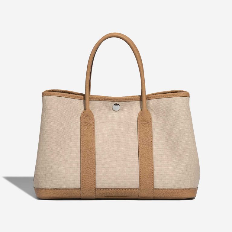 Hermès GardenParty 30 Beton-Biscuit Front  S | Sell your designer bag on Saclab.com