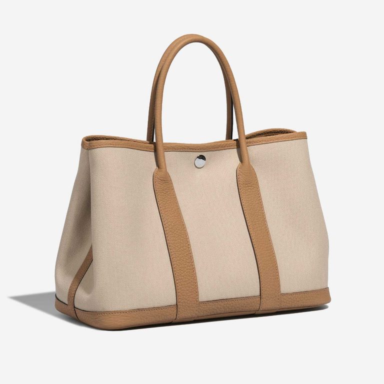 Hermès GardenParty 30 Beton-Biscuit Side Front  | Sell your designer bag on Saclab.com