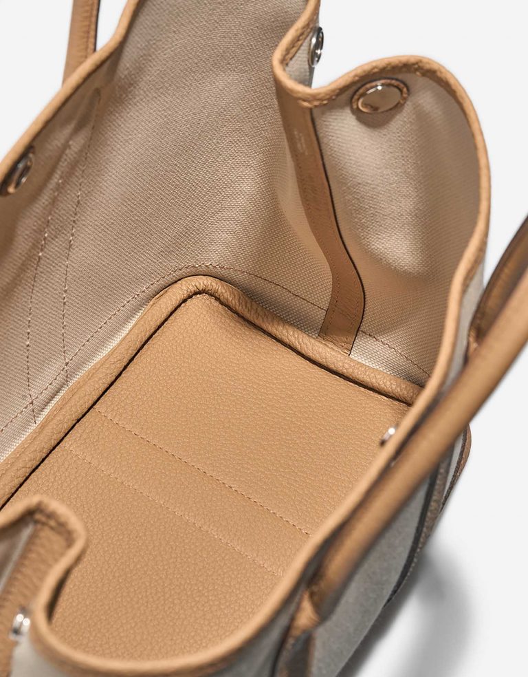 Hermès GardenParty 30 Beton-Biscuit Inside  | Sell your designer bag on Saclab.com
