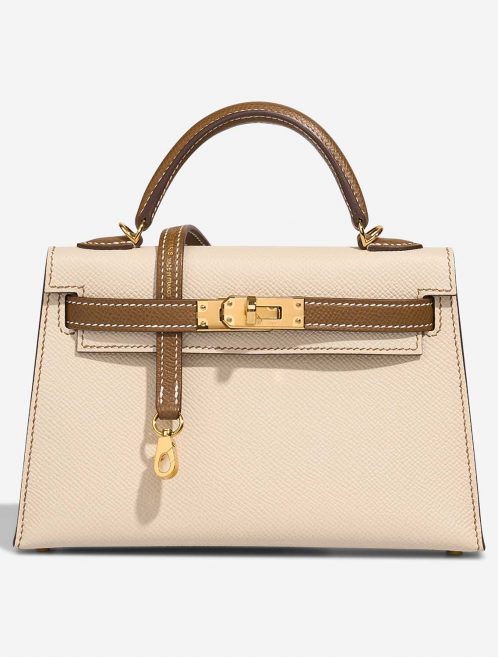 Hermès KellyHSS Mini Craie Front  S | Sell your designer bag on Saclab.com