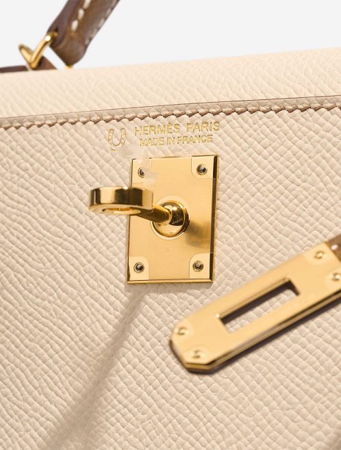 Hermès KellyHSS Mini Craie Logo  | Sell your designer bag on Saclab.com