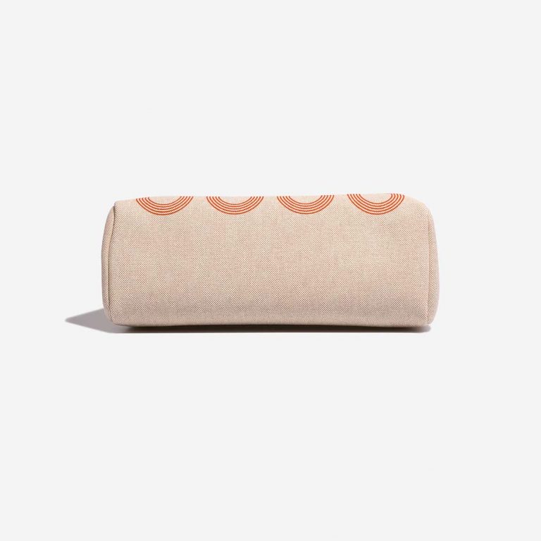 Hermès Herbag 31 OrangeMecano-Ecru-Beige-Naturel Bottom  | Sell your designer bag on Saclab.com