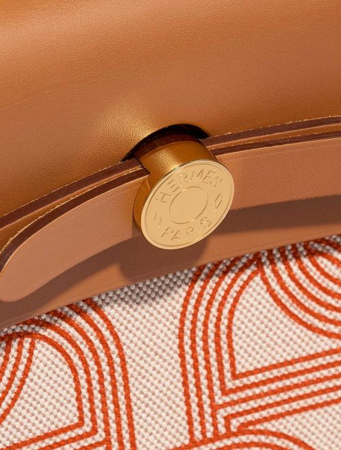 Hermès Herbag 31 OrangeMecano-Ecru-Beige-Naturel Closing System  | Sell your designer bag on Saclab.com
