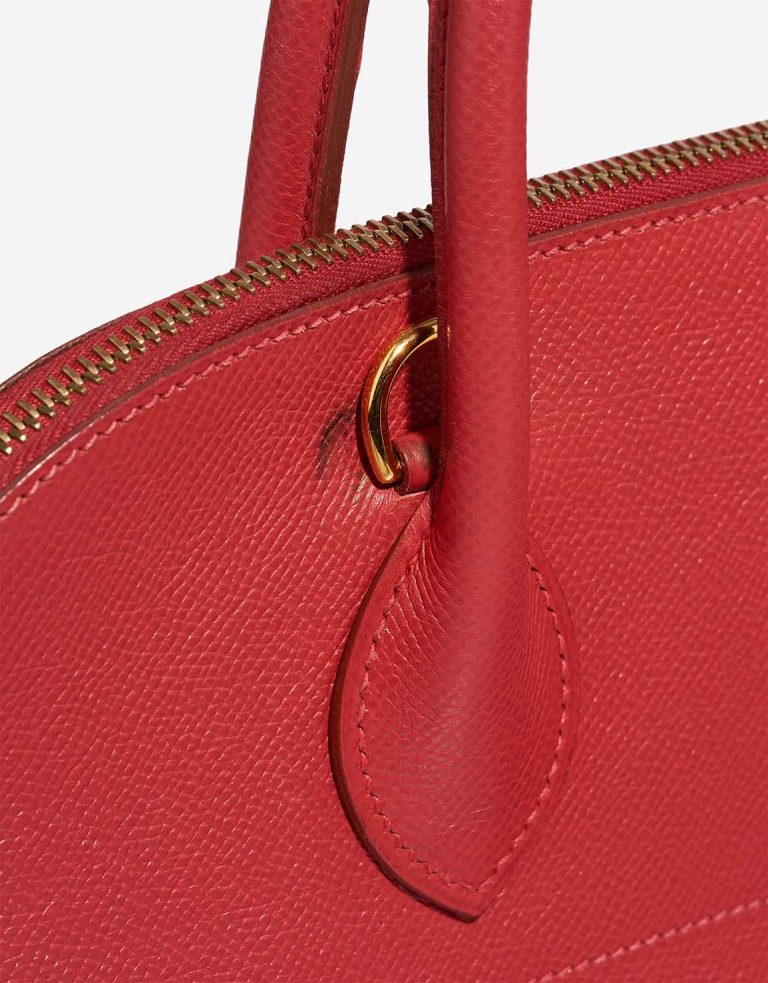 Hermès Bolide 35 Veau Courchevel Rouge Vif Signs of wear | Sell your designer bag