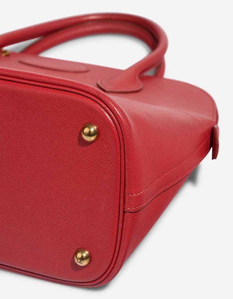 Hermès Bolide 35 Veau Courchevel Rouge Vif Signs of wear | Sell your designer bag