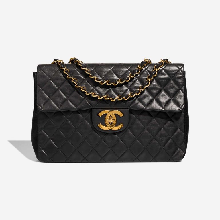 Chanel Timeless Maxi Black Front  S | Sell your designer bag on Saclab.com