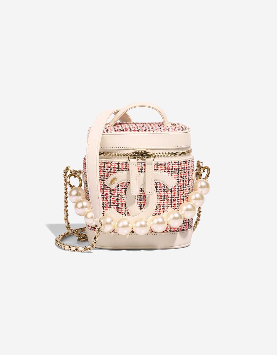 Chanel Vanity Tweed / Lamb / Denim White / Blue / Red | SACLÀB