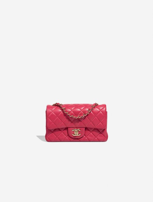 Pre-owned Chanel bag Timeless Mini Rectangular Lamb Berry Pink | Sell your designer bag on Saclab.com