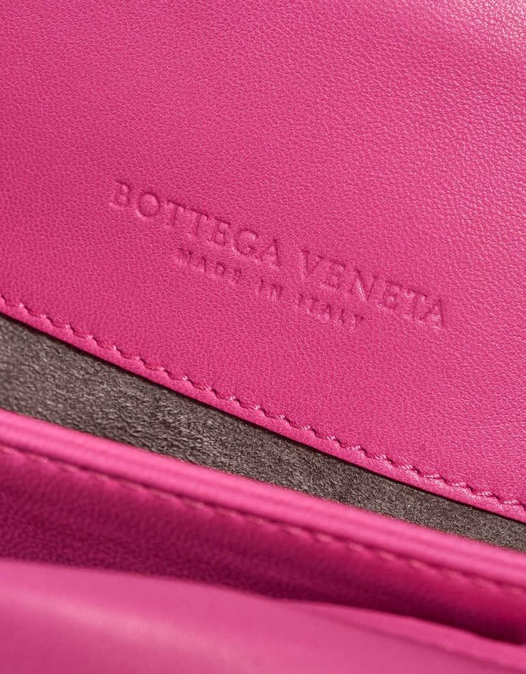 BottegaVeneta Olimpia Medium Pink Logo  | Sell your designer bag on Saclab.com