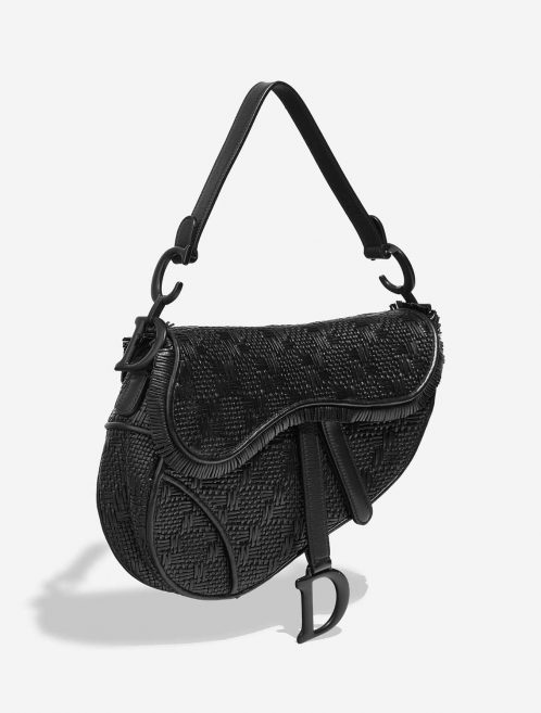 Dior Saddle Medium Black Side Front  | Sell your designer bag on Saclab.com