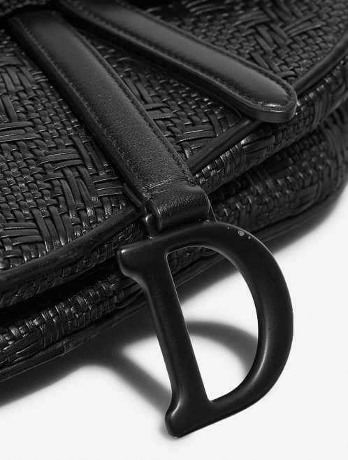Dior Saddle Medium Black Closing System  | Sell your designer bag on Saclab.com