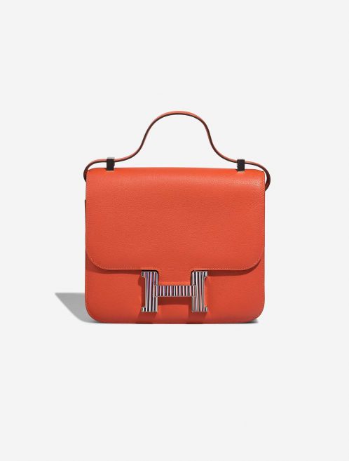 Hermès Constance 24 OrangePoppy Front  | Sell your designer bag on Saclab.com