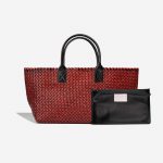 BottegaVeneta Cabat Large Red-Black Front  | Sell your designer bag on Saclab.com