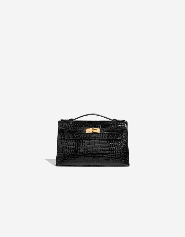 Hermès Kelly Pochette Black Front  | Sell your designer bag on Saclab.com