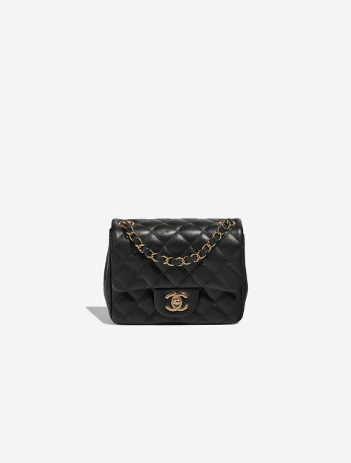 Chanel Timeless Mini Square Lamb Black Front | Sell your designer bag