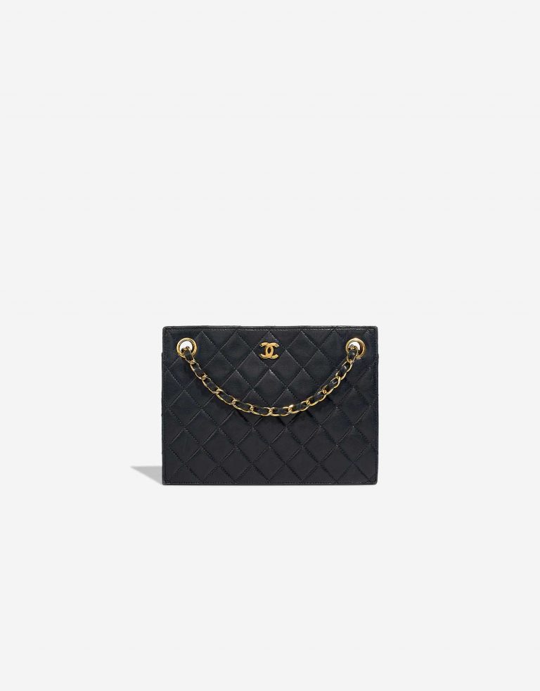 Chanel Clutch Lamb Black Front | Sell your designer bag