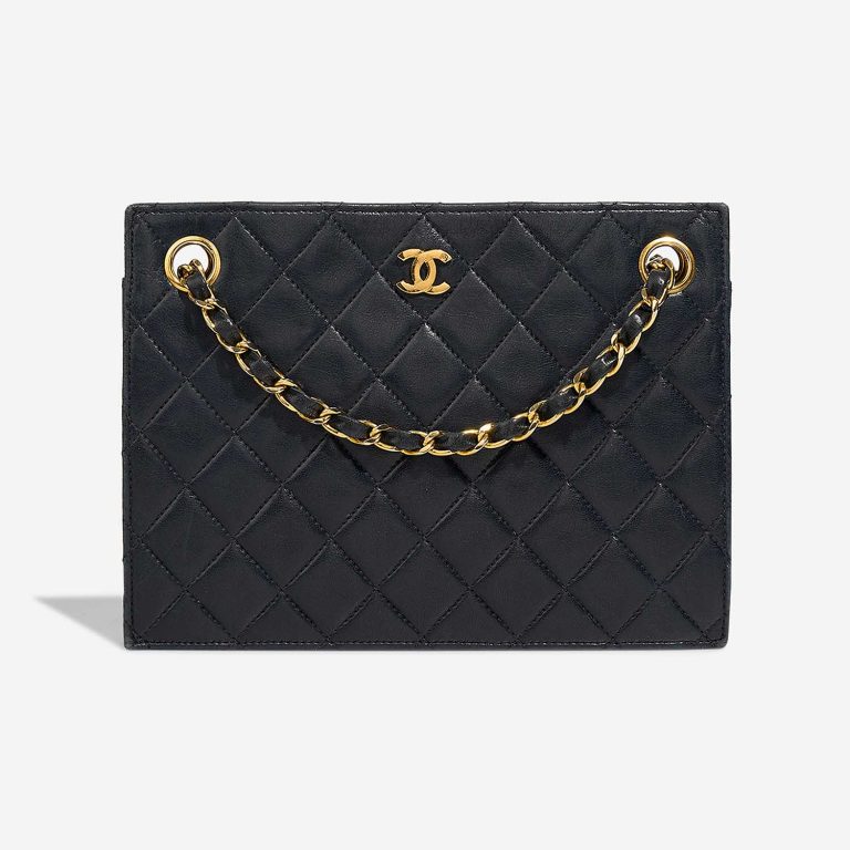 Chanel Clutch Lamb Black Front | Sell your designer bag