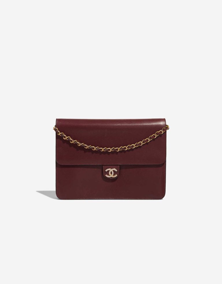 Chanel Timeless Medium Lamb Burgundy Front | Sell your designer bag