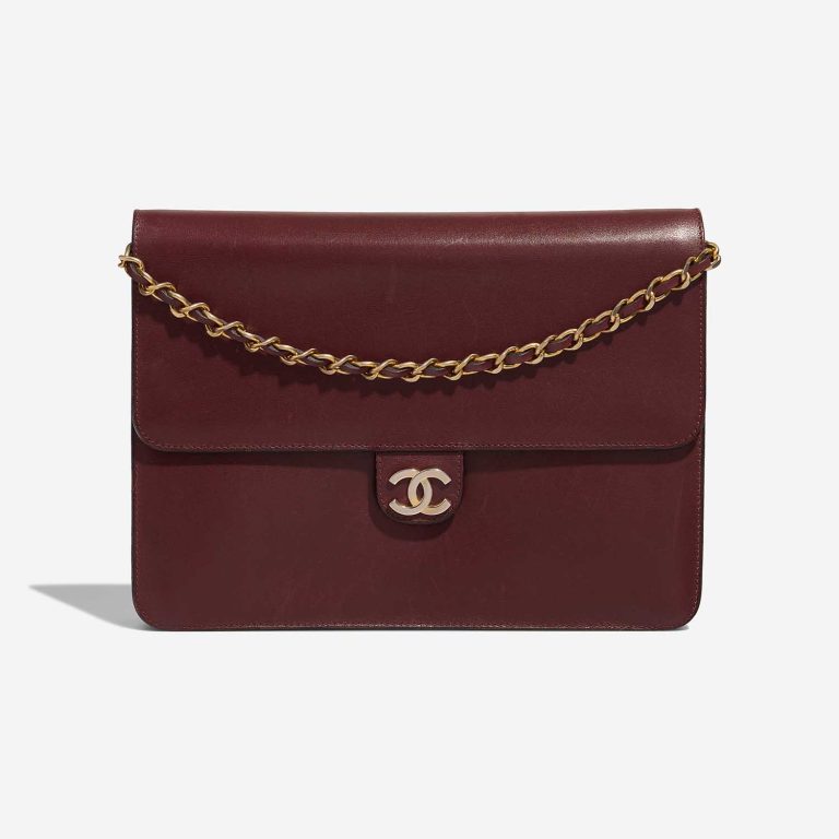 Chanel Timeless Medium Lamb Burgundy Front | Sell your designer bag