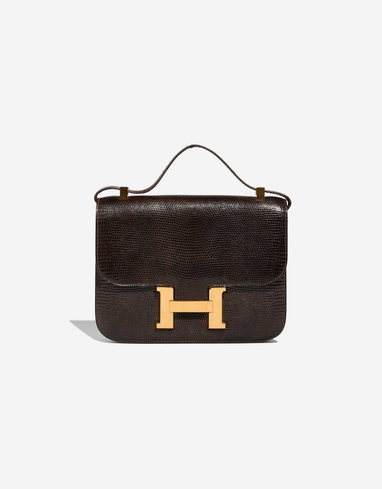 Hermès Constance 24 Salvator Lizard Marron Front | Sell your designer bag
