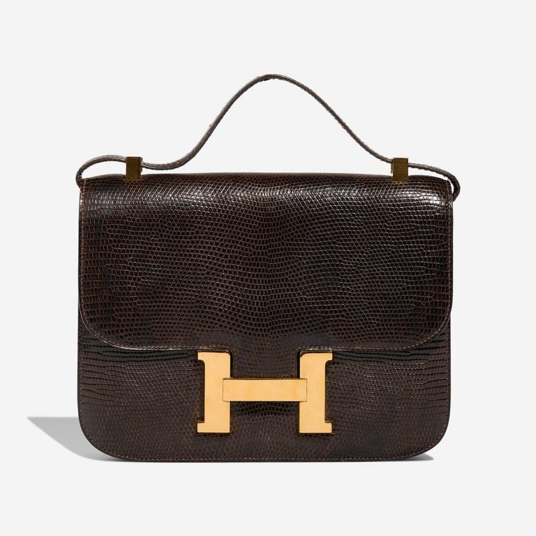 Hermès Constance 24 Salvator Lizard Marron Front | Sell your designer bag