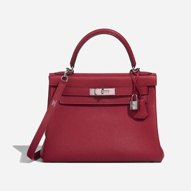 Hermès Kelly HSS 28 Togo Rouge Grenat Front | Sell your designer bag